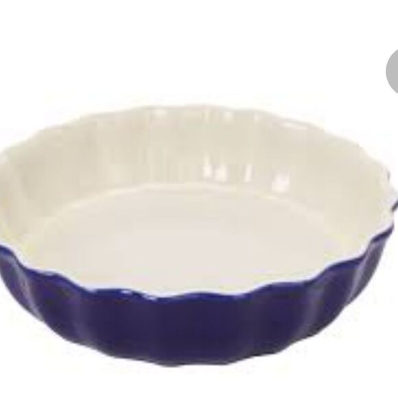 Henckels Ceramic Scalloped Pie Dish- Dark Blue - Picture 4 of 10